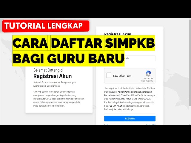 HOW TO REGISTER FOR SIMPKB FOR NEW TEACHERS