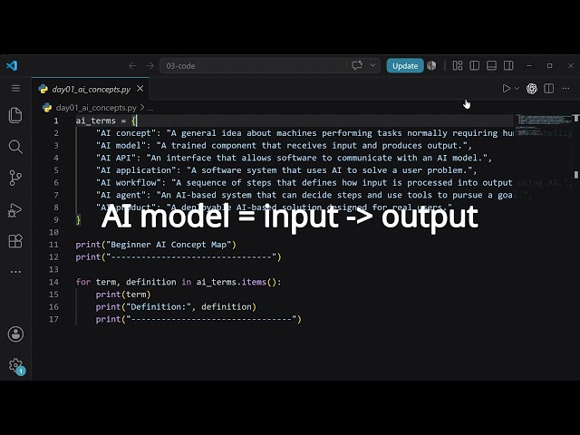 AI From Zero Day 1: 7 Beginner AI Terms Explained with Python