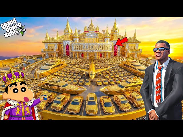 GTA V : Franklin And Shinchan Become GOLDEN BILLIONAIRE In GTA 5 Telugu |#gta5