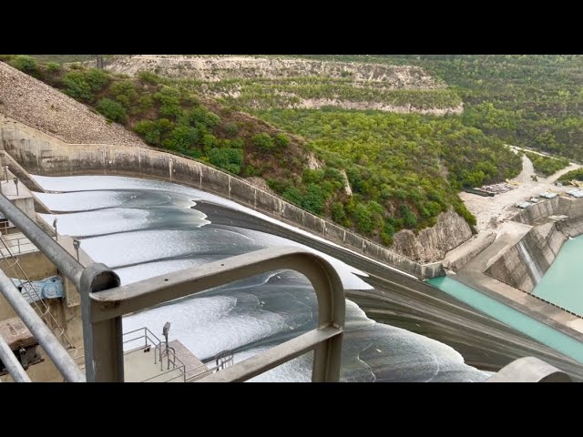 World Most Massive and Dangerous Dam Spillways Discharges Torrential Billions of Gallons of Water