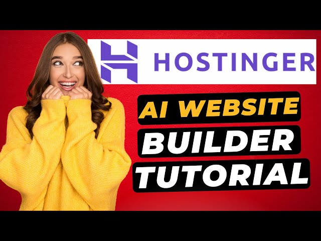 Hostinger AI Website Builder Tutorial 🔥 - Build a Website With AI (Step by Step)