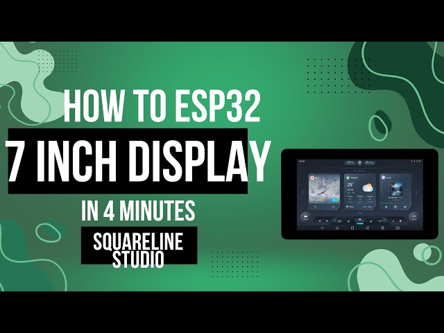 How to make a GUI for Waveshare ESP32 7 inch Display with Squareline Studio and LVGL