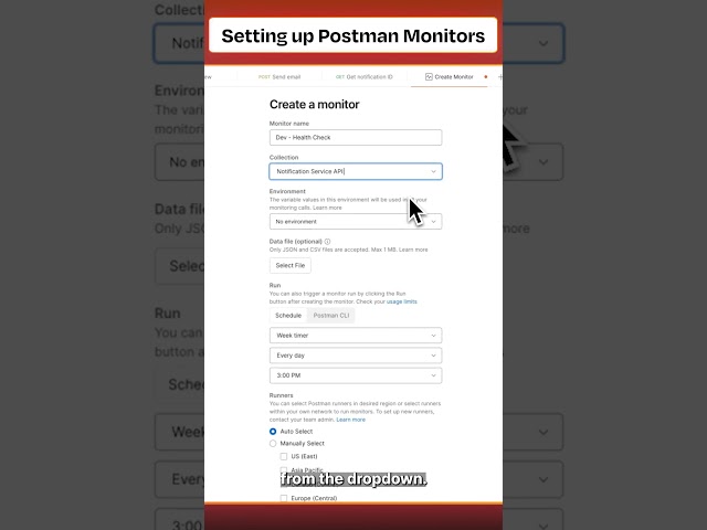 How to Schedule API Tests with Postman Monitors