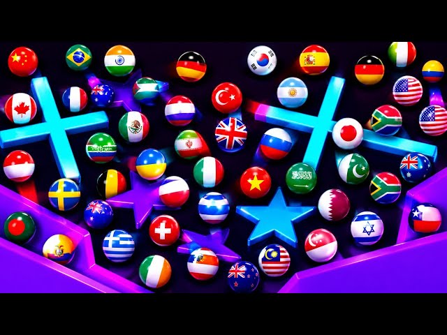 🔥 Welcome to the ultimate Country Flag Battle in FLAGS WAR ARENA! 🌍#flagwar #flags #marblebattle