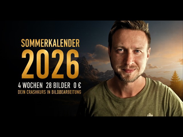 Summer Calendar 2026 – Learn photo editing for free for 4 weeks (with real participant photos!)