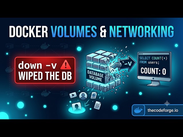 compose down -v Wiped the Production Database — Docker Volumes & Networking