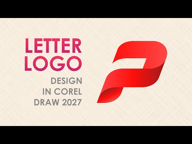 Letter P 3D Logo Design Tutorial in CorelDRAW 2026 | Creative P Letter Logo Design Hindi