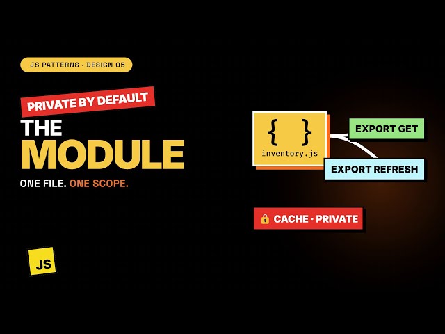 JavaScript Module Pattern — privacy & singletons for free