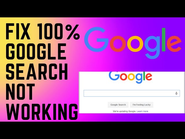 Google Search Engine Not Working in Chrome Problem | Search Not Working in Google Chrome Laptop/ pc