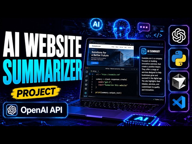 Build an AI Website Summarizer with OpenAI API | AI Engineer Bootcamp – Lesson 10