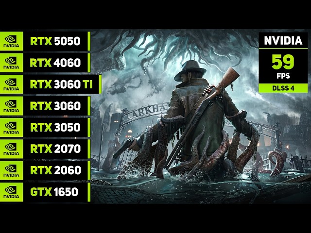 The Sinking City 2 - RTX 5050, 4060, 3060 TI, 3060, 3050, 2070, 2060, GTX 1650