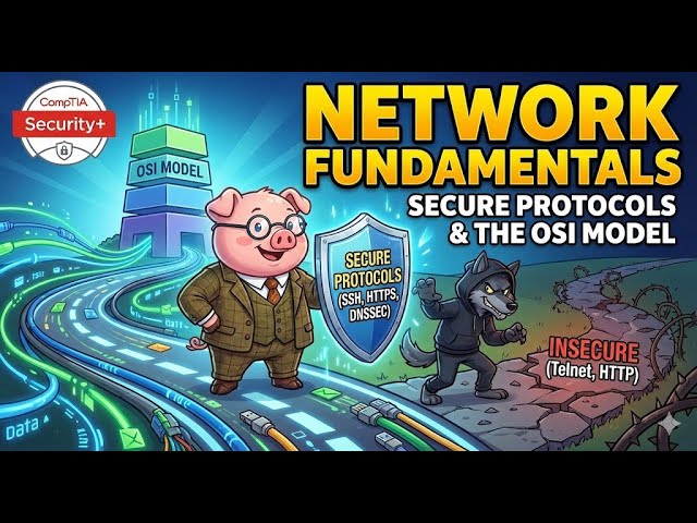 Networking Fundamentals for Security+ | OSI Model, TCP/IP, and Secure Protocols Explained
