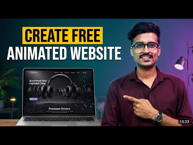 How To Create A Free Website using AI | Animated Website | Step by Step