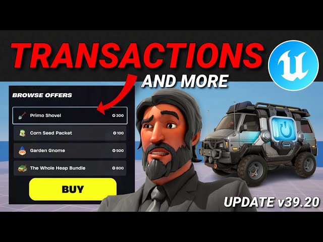 Transactions, Drivable Reboot Van, New Items & More in Fortnite Creative/UEFN! (Update v39.20)