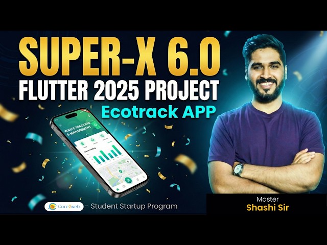EcoTrack AI 🏆: Super-X 6.0 by Core2web 🚀 | Flutter + Firebase + AI | Project Competition