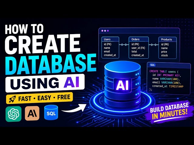 How to Create a Database Using AI for Free | Beginner Friendly Tutorial