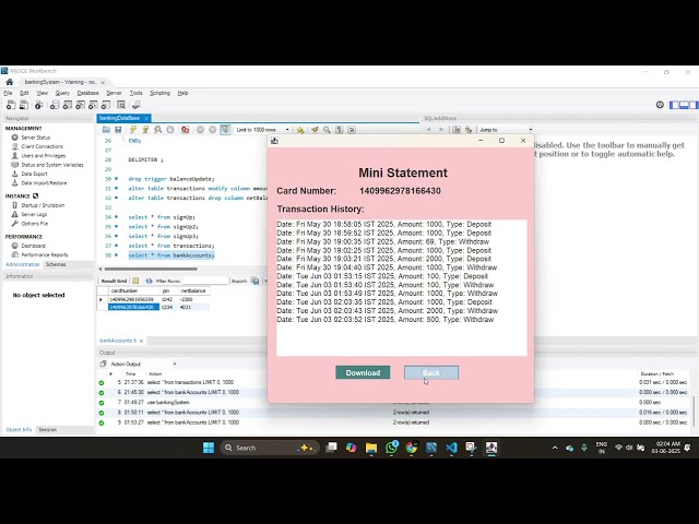 Bank ATM Simulator in Java 1 | Core Java + JDBC + MySQL | Project Demo
