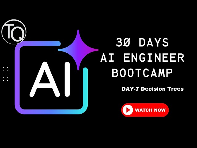 Decision Trees in Machine Learning | Day 7 AI Engineering Course | Free AI Course | Chitra Karanam