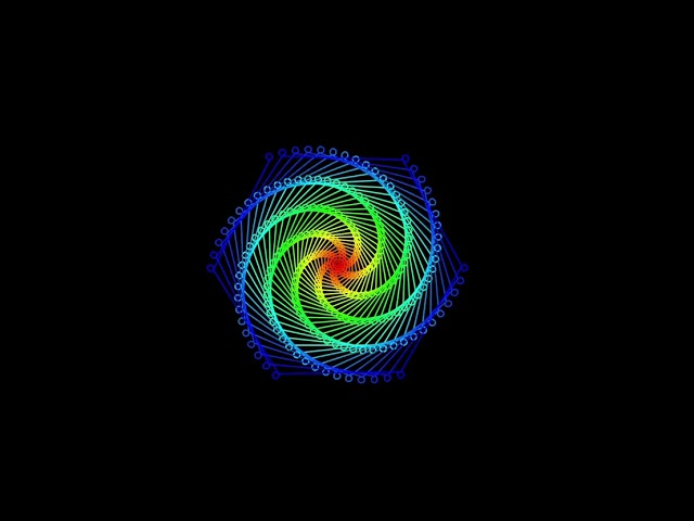 Hypnotic Python Spiral Animation (made using Turtle)