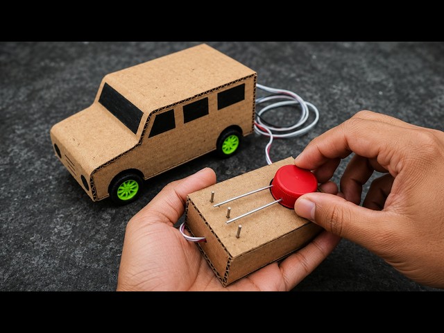 How to Make a RC Car From Cardboard | DIY Homemade Remote Control Car