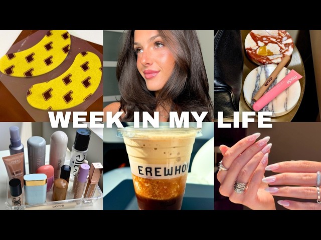 VLOG: glowy summer makeup, best nail salon in LA, new Erewhon coffee, chatting, PR, filming BTS