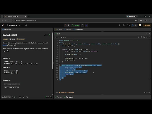 Understanding the Code | Subsets II | LeetCode 90