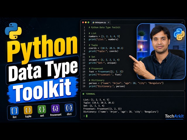 Python Data type ToolKit | Tech Arkit