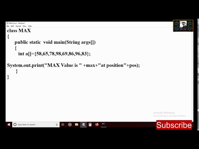 Max number in array ( Java Programming ) || Java Tutorial for beginners || #Java #BTech #MTech #BCA