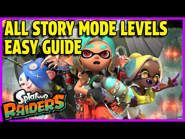Splatoon Raiders - All Story Levels Walkthrough Guide - No Commentary