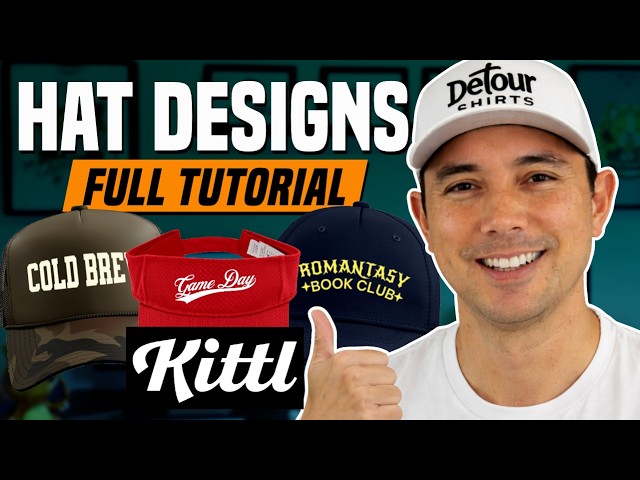 Full Tutorial: Designing for POD Hats with Kittl