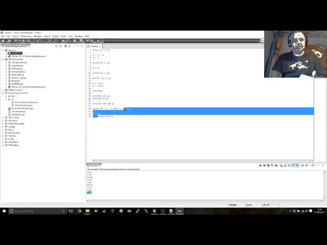 Introduction to Python (Lesson 3) - Booleans, Conditionals, Loops, and Strings