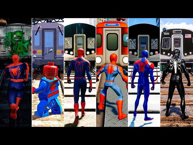 Train Damage Evolution in Spider-Man Games (2002–2023) | PS2 to PS5