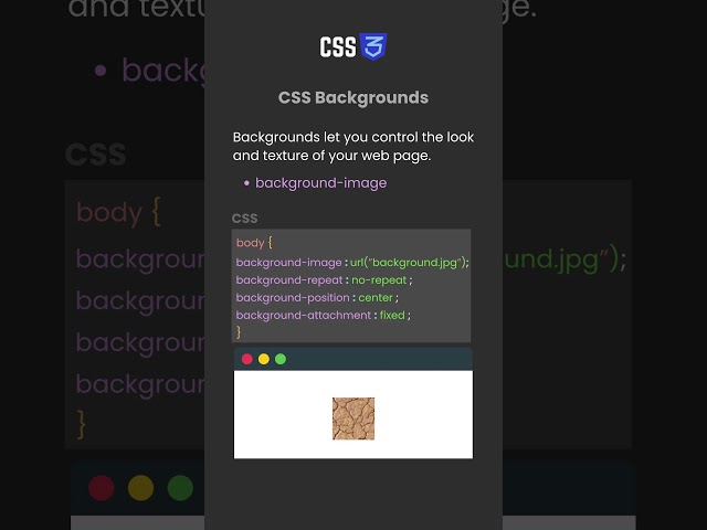 CSS Backgrounds: Color, Texture, and Depth