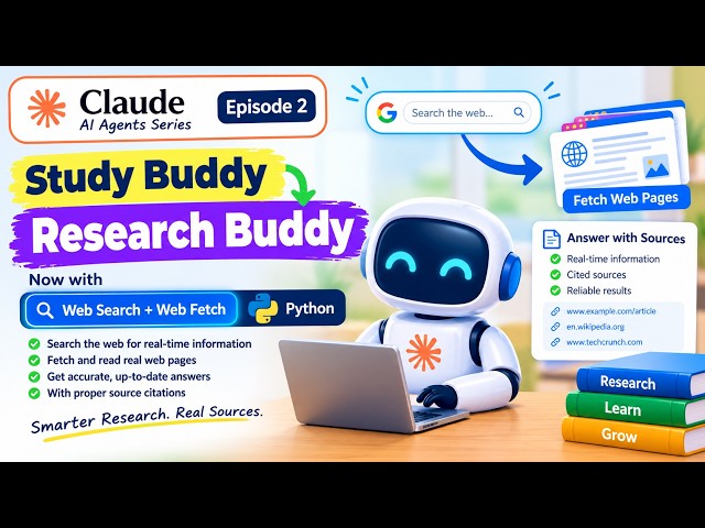 Claude AI Agents Episode 2: Build a Research Buddy with Web Search & Python