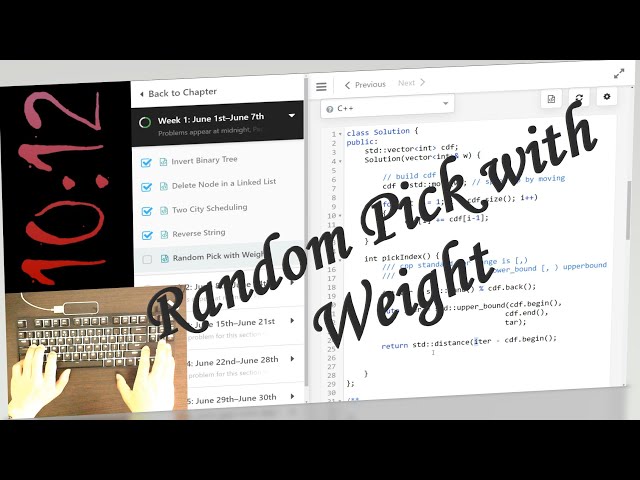 Random Pick with Weight