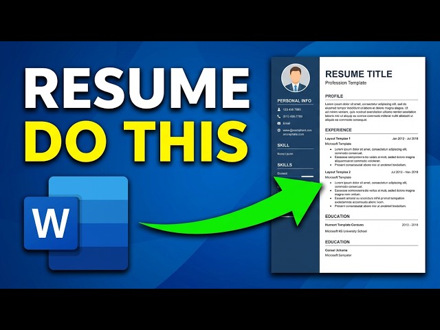 Ms Word me Resume Kaise Banaye | How to Make Resume in MS Word | Resume Writing Tips 2026 in Hindi