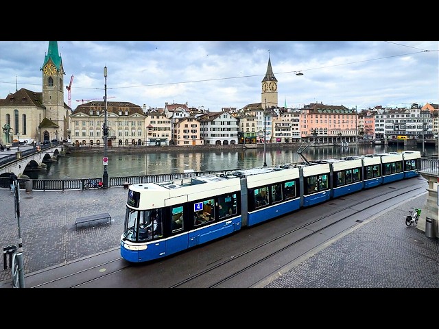 Trams in Zurich, Switzerland 🇨🇭 | 2024