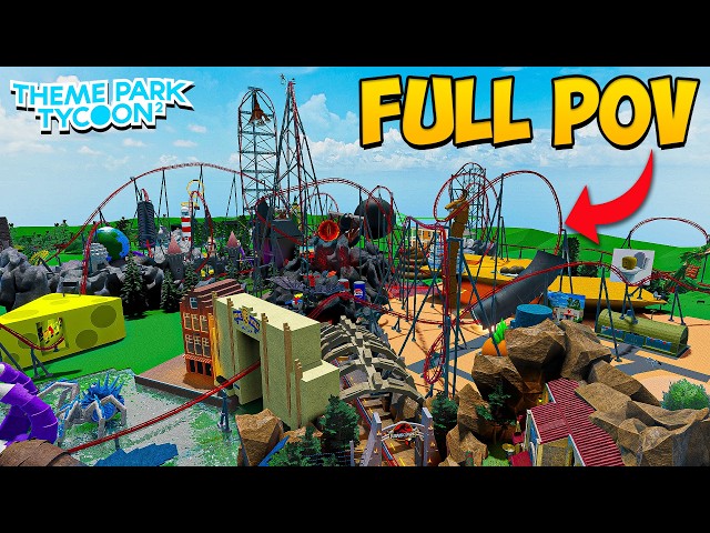 30 DAY Rollercoaster FULL POV in Theme Park Tycoon 2