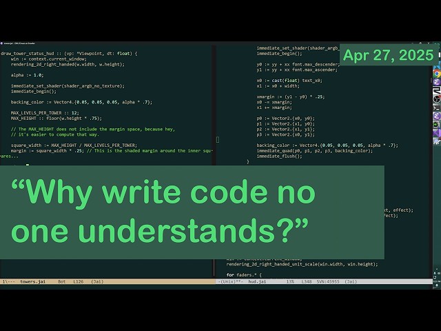 Jonathan Blow on taking criticism as a programmer