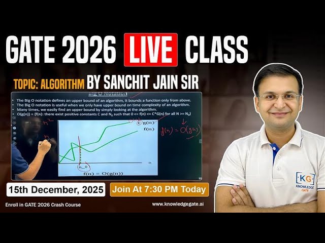 Minimum Spanning Tree 🌳 | GATE 2026 - Algorithm by Sanchit sir | KnowledgeGate LIVE 🔴 @ 7:30 PM ⏰