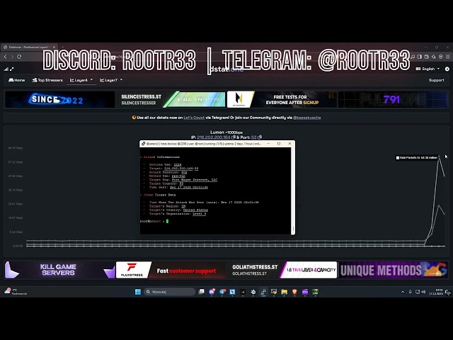 SATANC2 VS DSTAT | 60M PPS + | BEST IP STRESSER 2026 | BUY BOTNET BUY DDOS | DC; ROOTR33