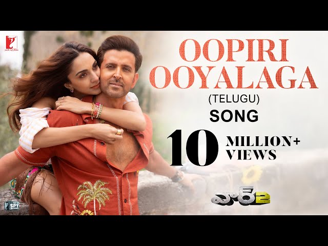 Oopiri Ooyalaga Song | WAR 2 | Hrithik Roshan, Kiara Advani | Pritam, Shashwat, Nikhita |Chandrabose