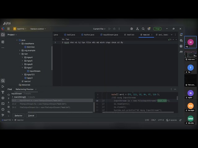 Java InputOuput Stream