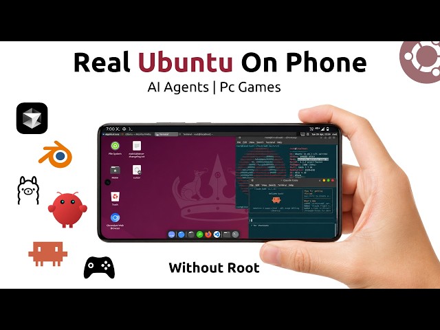 How to Install Ubuntu on Any Android (NO ROOT) | Run Cursor AI, AI Agents & PC Games