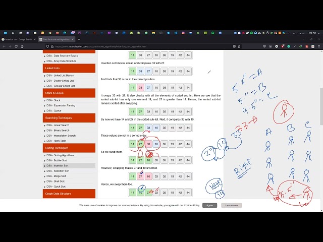insertion sort tutorial || insertion sort bangla tutorial || insertion sort tutorial with c