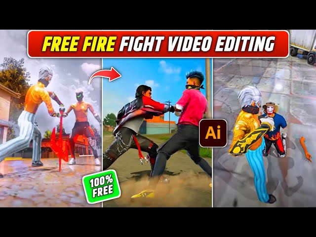 Free fire fight video editing ⚡ | How to Make FF 3D Animation (100% FREE) | FF viral short ai