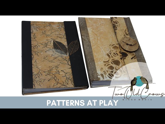 Journal with Repeating Pattern or Surface Design Cover, Markers Creative Collab July Video Hop