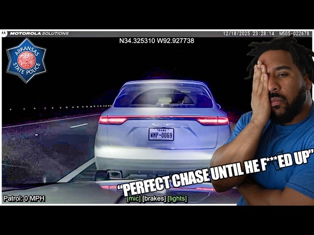 PERFECT CHASE | Porsche Cayenne does 170mph, GHOSTS Arkansas State Police, but F***S UP BAD!