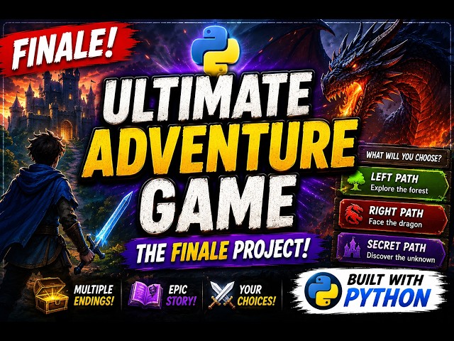 The ULTIMATE Python Adventure Game (Final Beginner Project) ⚔️