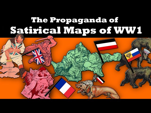 Analysing Satirical Maps of WW1